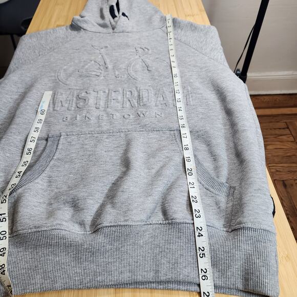 Fox Originals Hoodie XXL Amsterdam Biketown Embossed,  Gray, size M - Picture 3 of 15